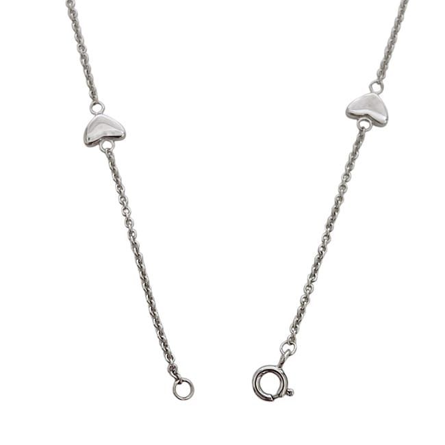 Tiffany & Co Heart Link Lariat Necklace Silver Polished 925 Sterling — view 3