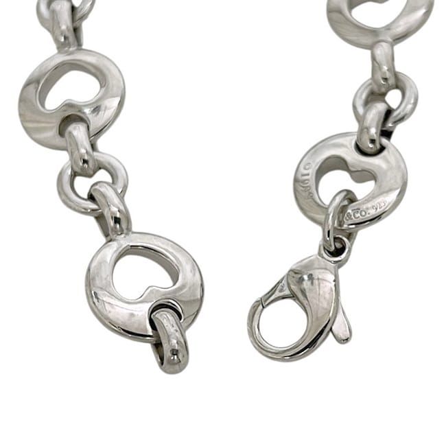 Tiffany & Co Heart Bracelet Silver Polished 925 Sterling — view 3