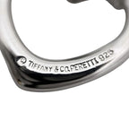 Tiffany & Co Open Heart Necklace Silver Elsa Peretti Polished 925 Sterling 22 — view 7