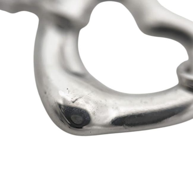 Tiffany & Co Open Heart Bracelet Silver Elsa Peretti Polished 925 Sterling — view 9