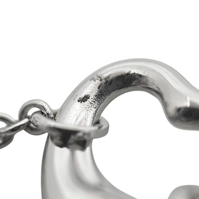 Tiffany & Co Open Heart Bracelet Silver Elsa Peretti Polished 925 Sterling — view 7