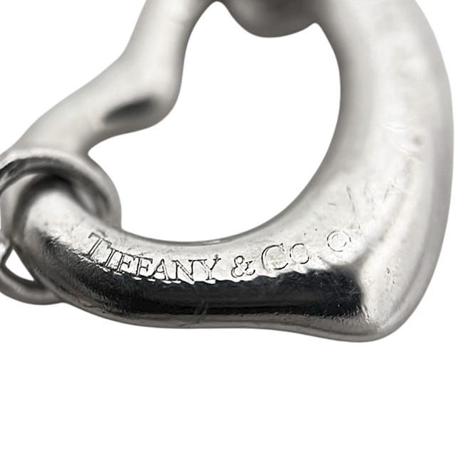 Tiffany & Co Open Heart Bracelet Silver Elsa Peretti Polished 925 Sterling — view 4