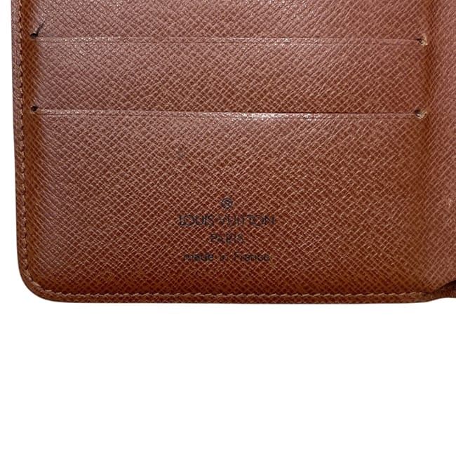 Louis Vuitton Bifold Wallet Porte Papier Zip Brown Monogram Canvas — view 5