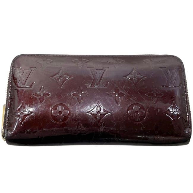 Louis Vuitton Zip Around Wallet Zippy Amarante Monogram Vernis Leather — view 9