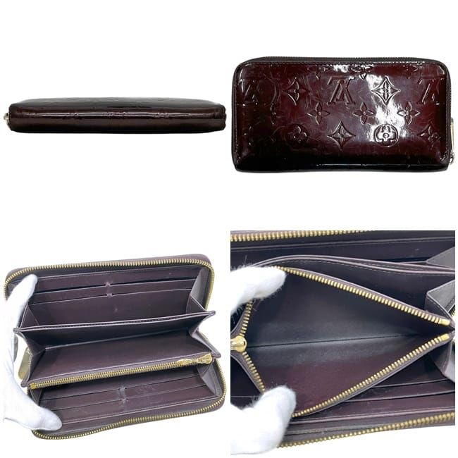 Louis Vuitton Zip Around Wallet Zippy Amarante Monogram Vernis Leather — view 2