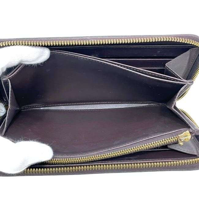 Louis Vuitton Zip Around Wallet Zippy Amarante Monogram Vernis Leather — view 4