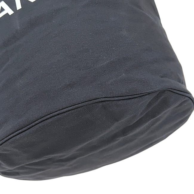 Chanel Drawstring Bag Black Pool Bag Canvas Vinyl — view 9
