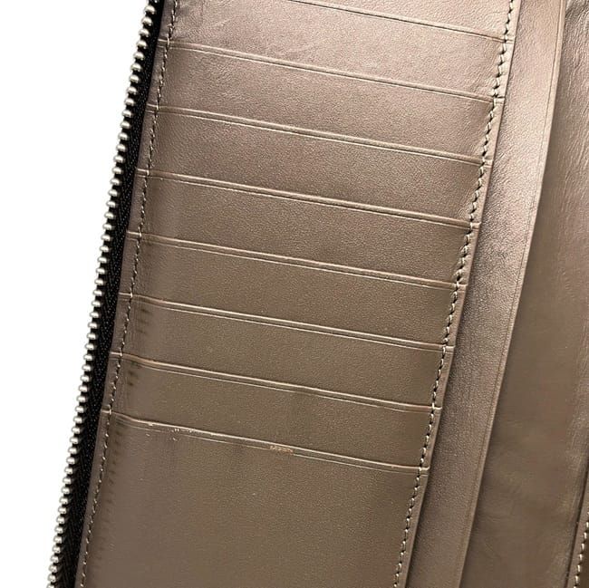 Loewe Zip Around Wallet Beige Brown Puzzle Organizer Leather — view 4
