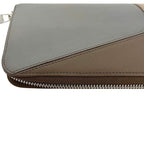 Loewe Zip Around Wallet Beige Brown Puzzle Organizer Leather — view 9