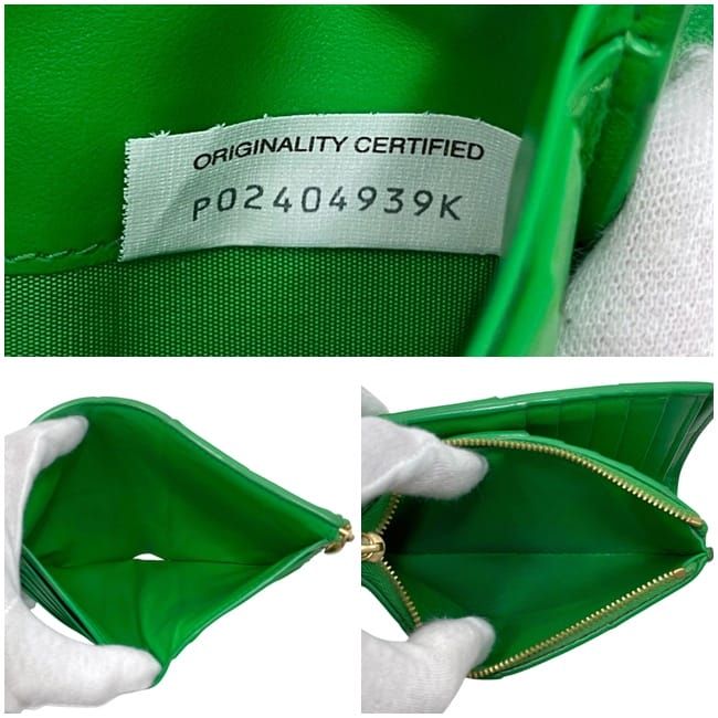 Bottega Veneta Bifold Wallet Green Maxi Intrecciato Compact Leather — view 3