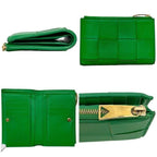 Bottega Veneta Bifold Wallet Green Maxi Intrecciato Compact Leather — view 2