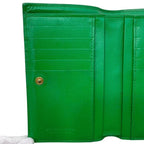 Bottega Veneta Bifold Wallet Green Maxi Intrecciato Compact Leather — view 5