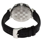 Louis Vuitton Tambour in Black Chronograph Watch SS Leather — view 8