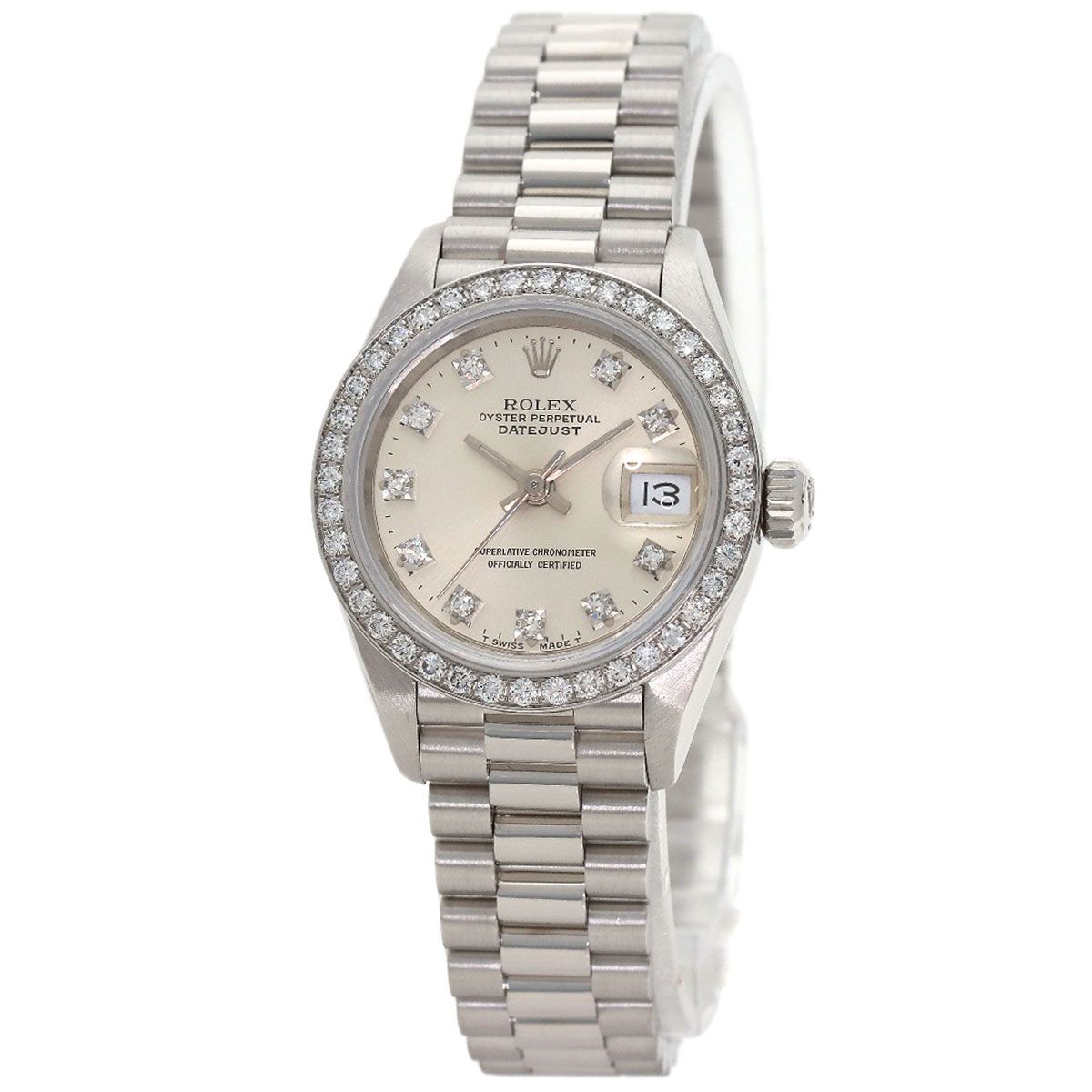 Rolex Datejust Diamond Watch PT