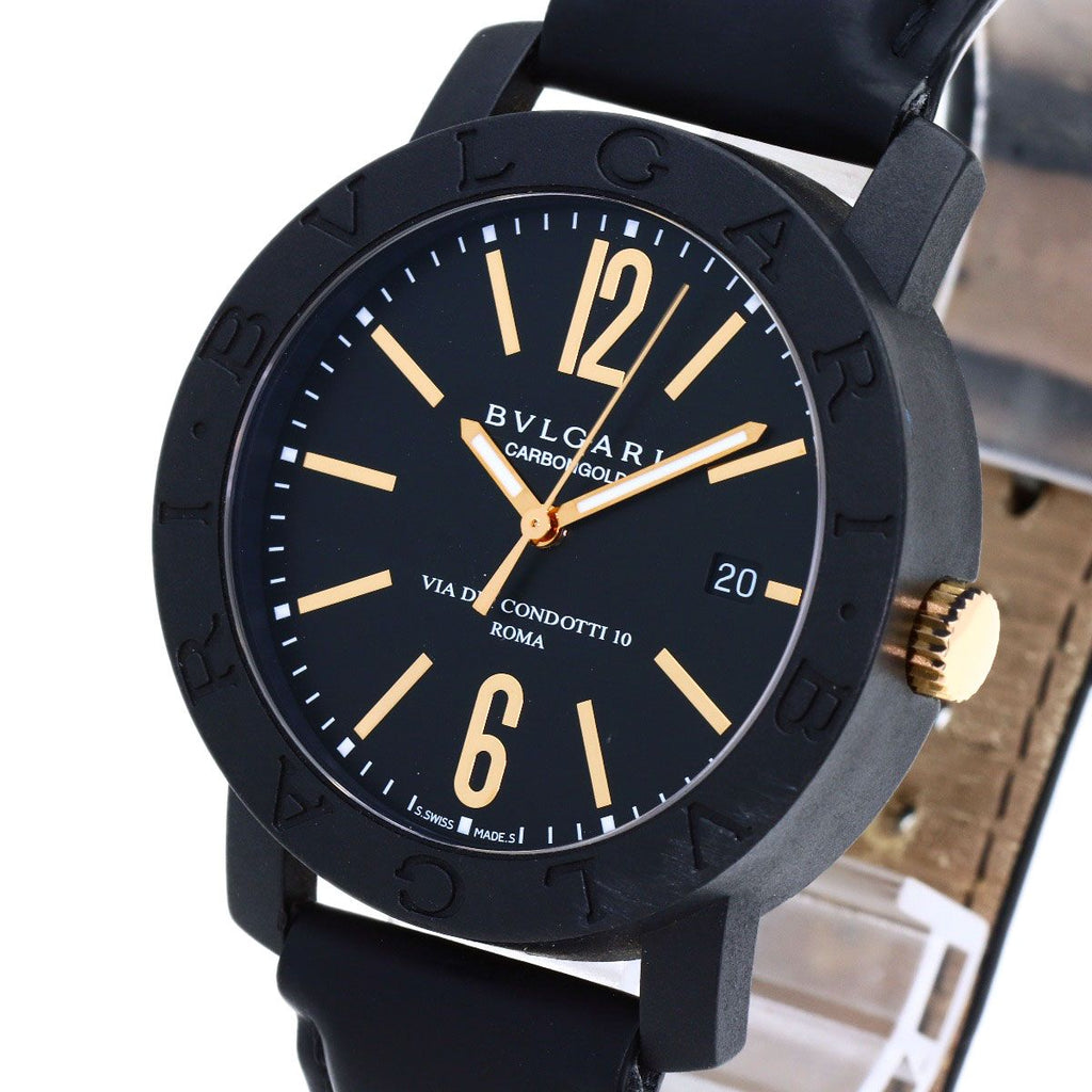 Bvlgari Carbon Gold Watch Leather — view 3