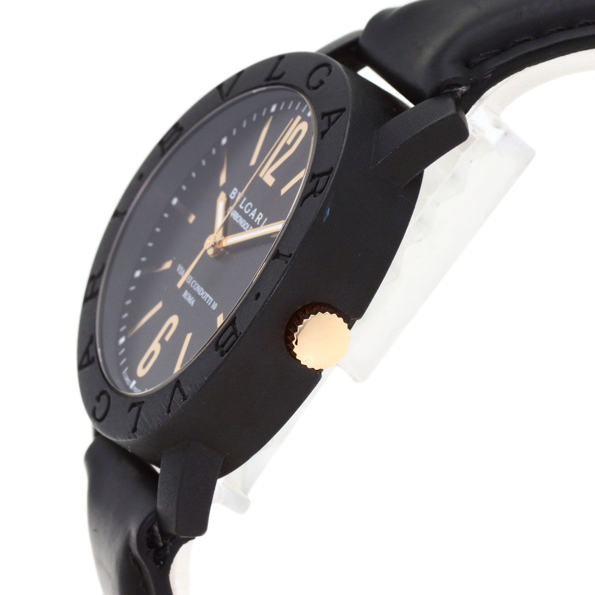 Bvlgari Carbon Gold Watch Leather — view 5