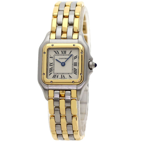 Cartier Panthère SM 3 Row Watch SS Yellow Gold