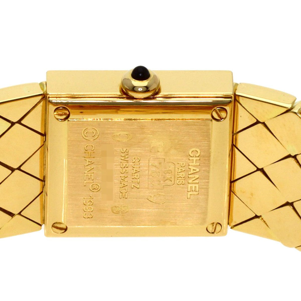 Chanel Quilted Watch 18k Yellow Gold — view 6