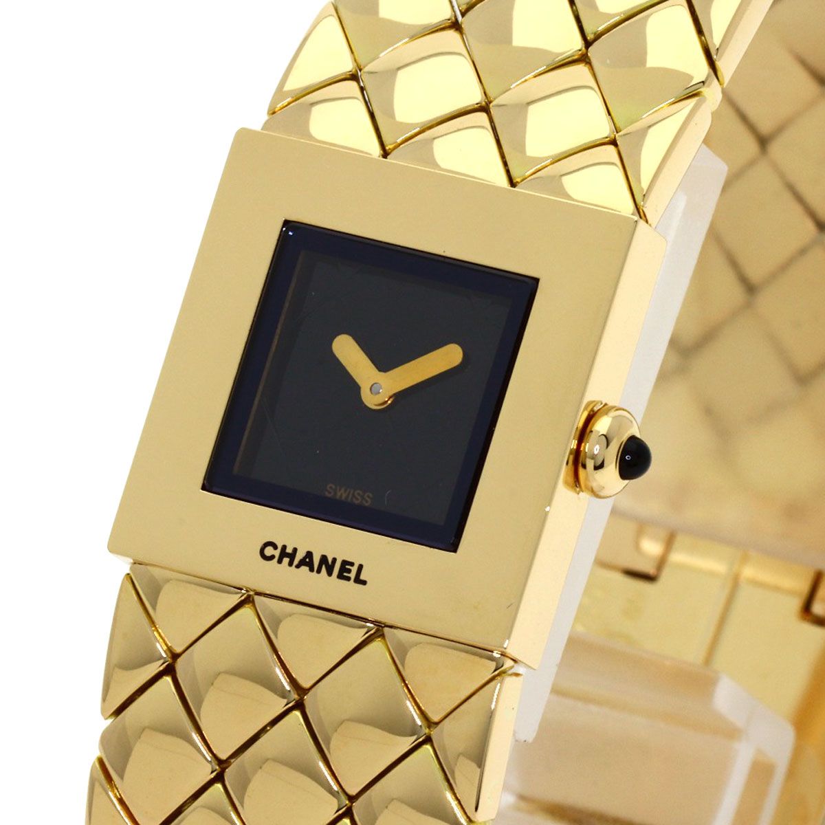 Chanel Quilted Watch 18k Yellow Gold — view 3