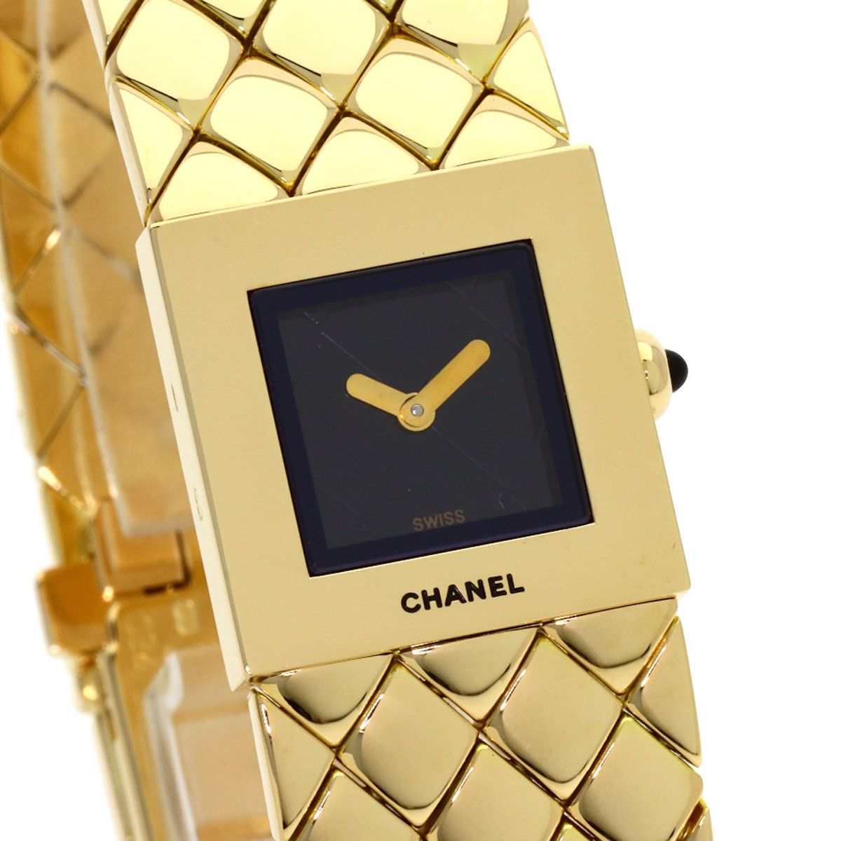 Chanel Quilted Watch 18k Yellow Gold — view 4