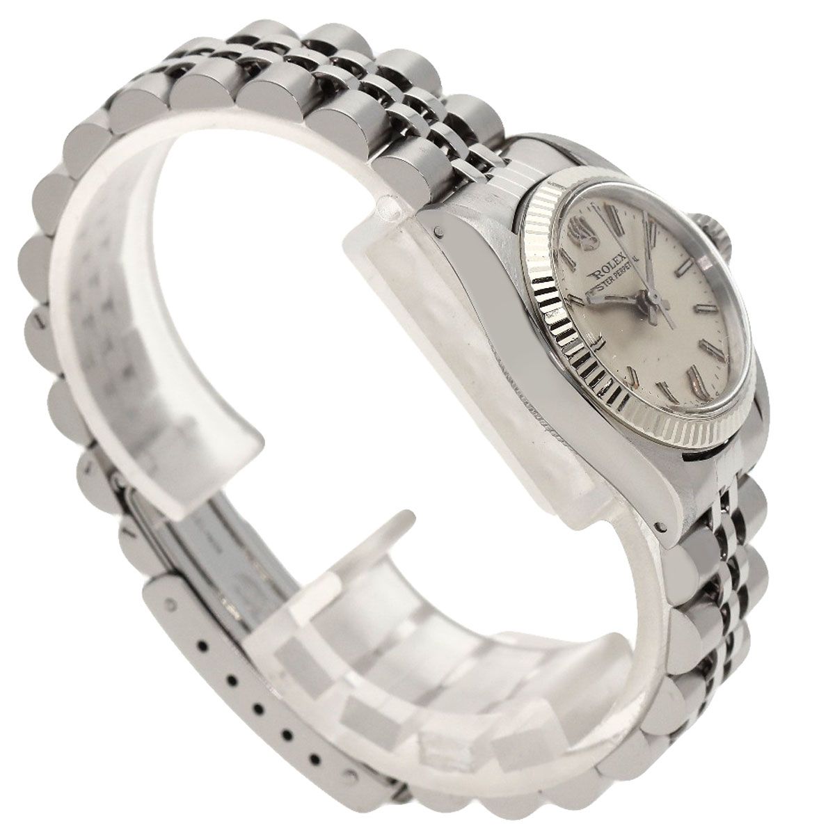 Rolex Oyster Perpetual Vintage Watch SS White Gold — view 2