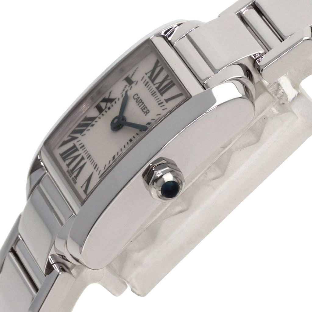 Cartier Tank Francaise SM Watch 18k White Gold — view 5