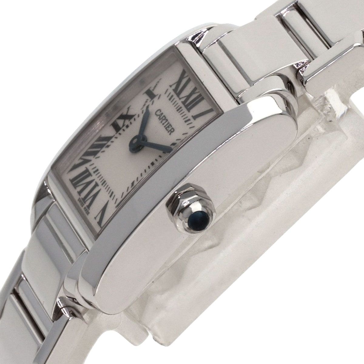 Cartier Tank Francaise SM Watch 18k White Gold — view 5
