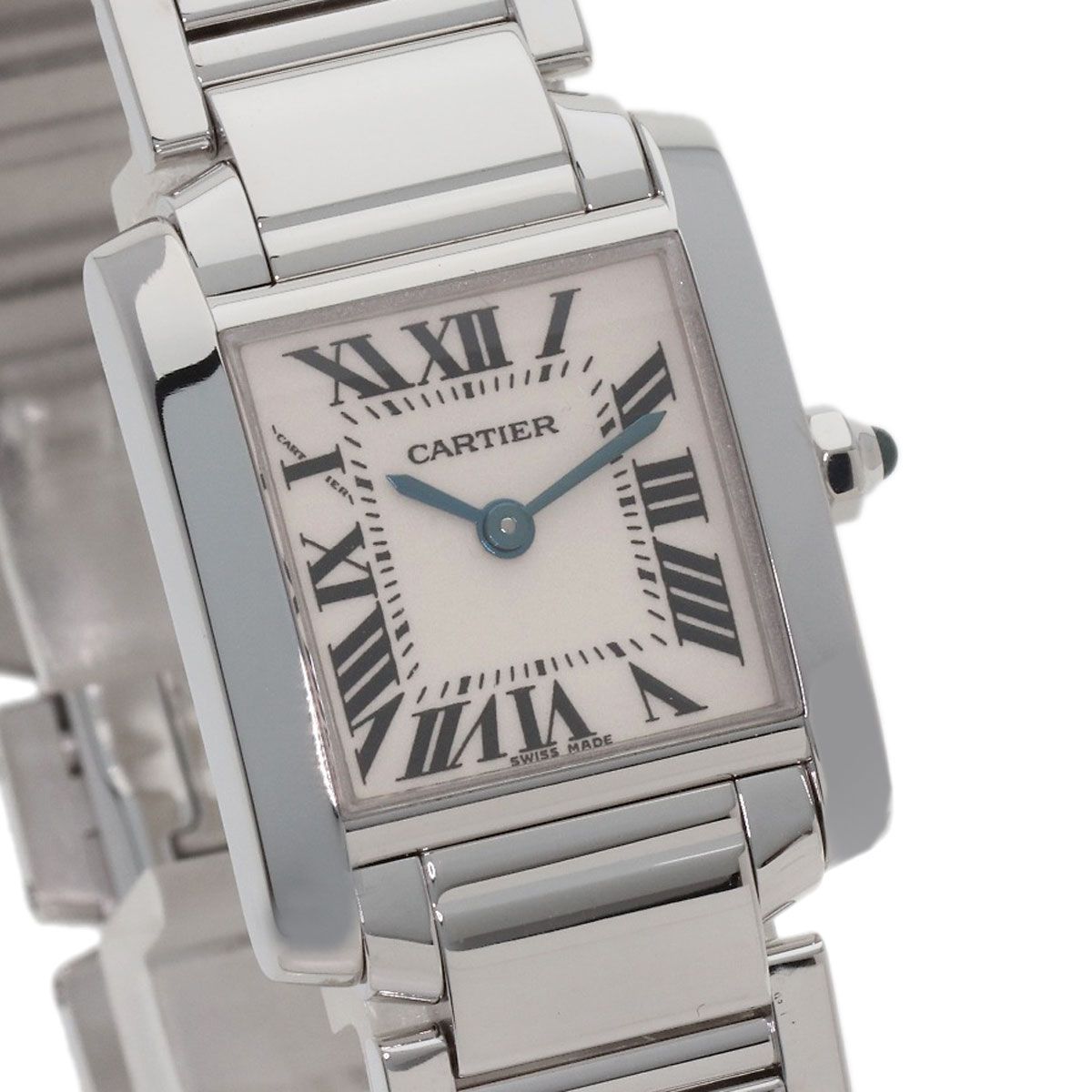 Cartier Tank Francaise SM Watch 18k White Gold — view 4