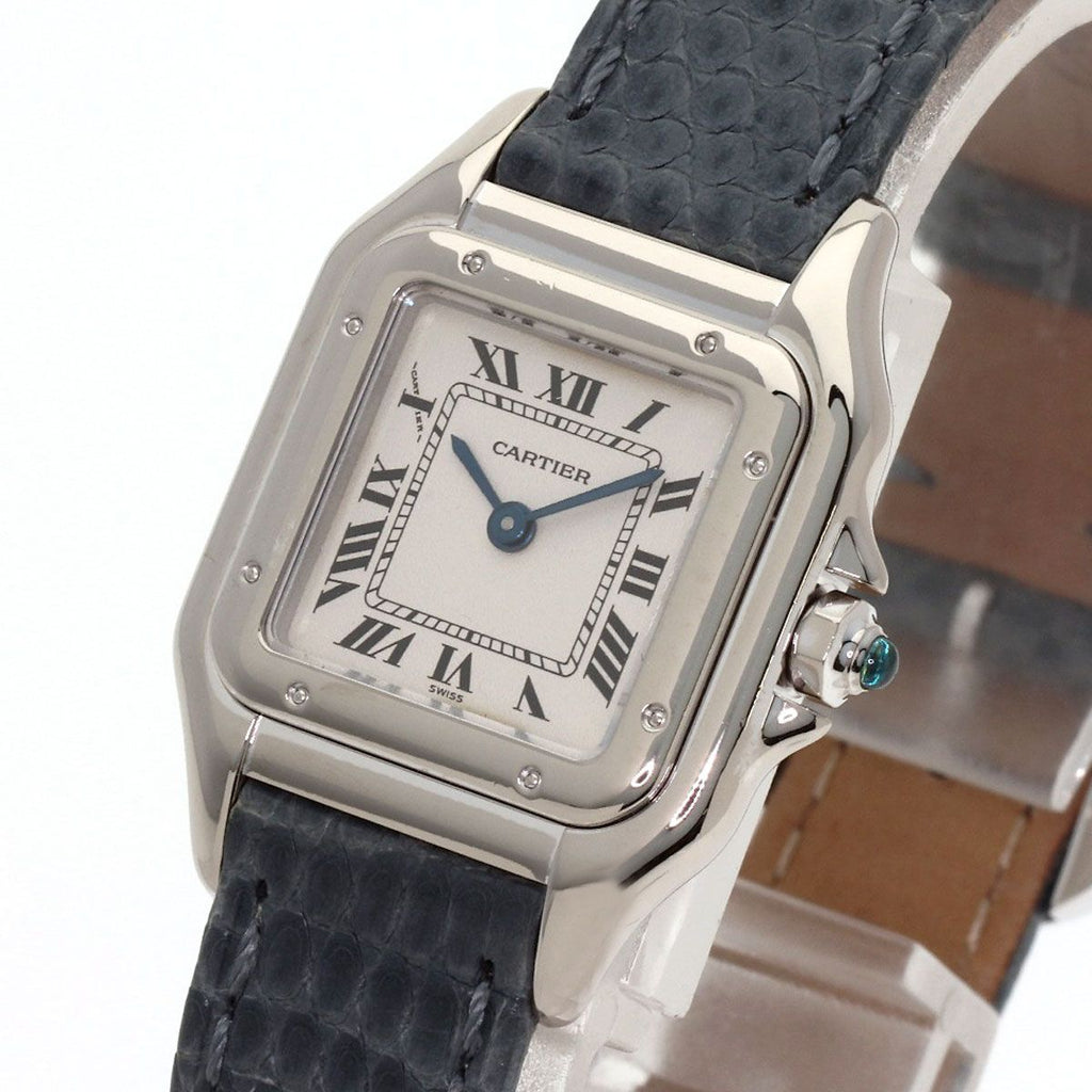 Cartier Panthère SM Watch 18k White Gold Leather — view 3