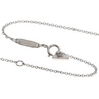 Tiffany & Co T Smile Mini Diamond Necklace 18k White Gold — view 3