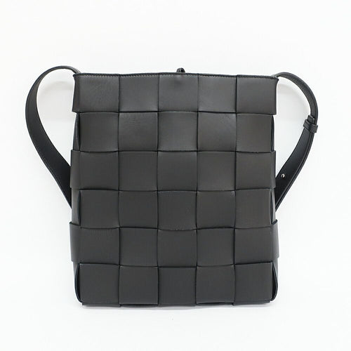 Bottega Veneta Ten Cassette Messenger Bag Black Leather — view 2