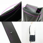 Bottega Veneta Ten Cassette Messenger Bag Black Leather — view 9