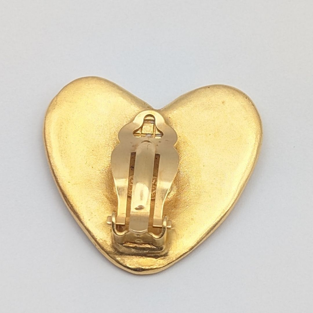 Chanel Earrings CC Logo Gold Vintage Single — view 3