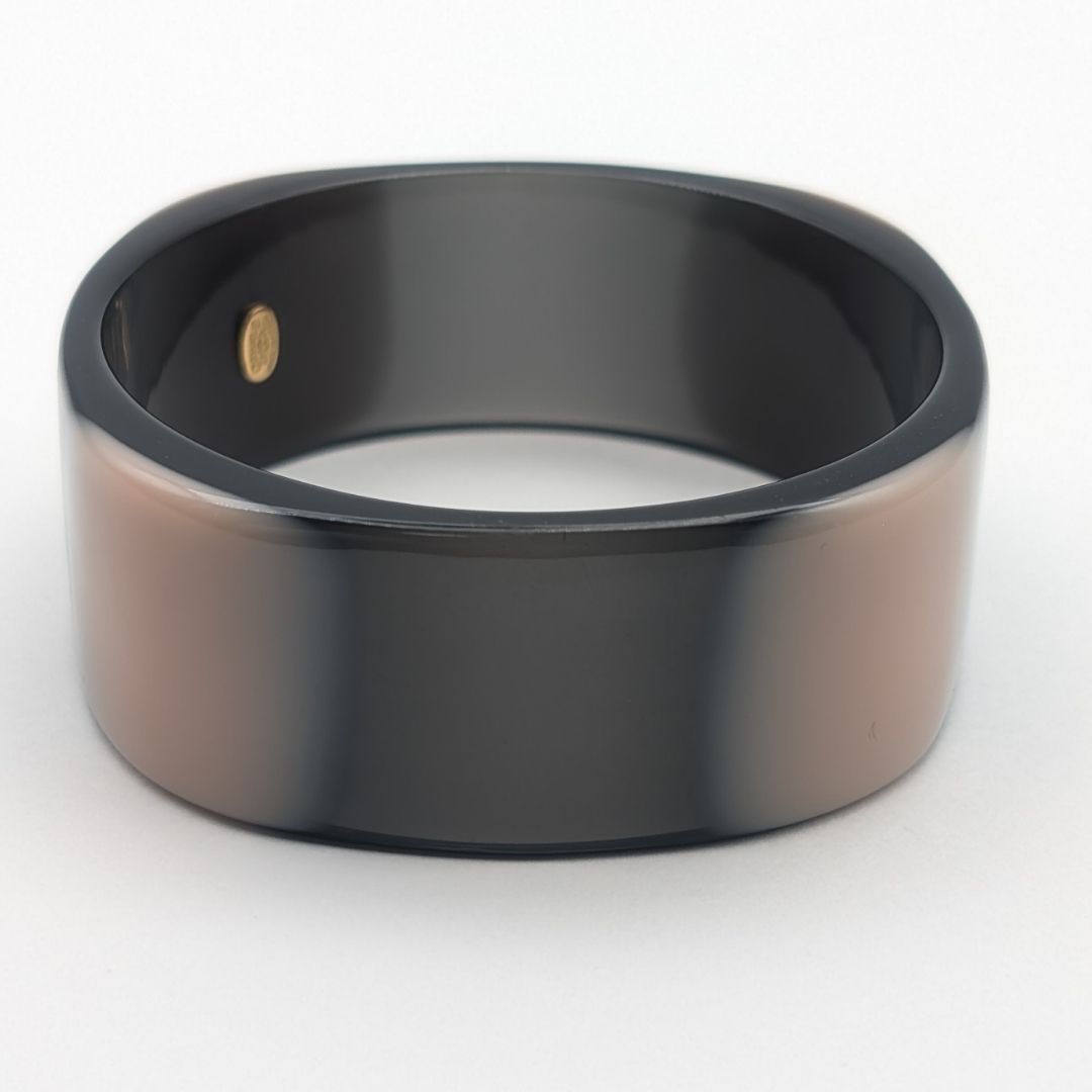 Chanel CC Logo Black Pink Plastic Bangle Bracelet — view 2