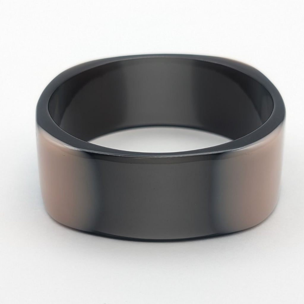 Chanel CC Logo Black Pink Plastic Bangle Bracelet — view 4