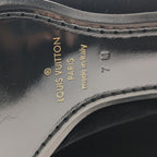 Louis Vuitton Chapman Brazza Auteuil Loafers Black Velvet Velour Embroidery — view 9