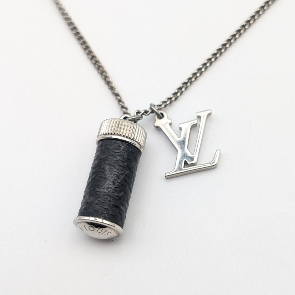 Louis Vuitton Monogram Eclipse Collier Charm Necklace
