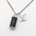 Louis Vuitton Monogram Eclipse Collier Charm Necklace