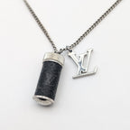 Louis Vuitton Monogram Eclipse Collier Charm Necklace