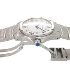 Cartier Santos Rondo SS White Dial Silver Quartz Watch — view 7