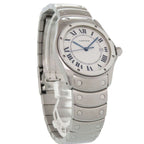 Cartier Santos Rondo SS White Dial Silver Quartz Watch — view 6