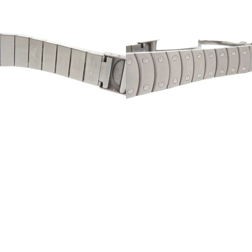Cartier Santos Rondo SS White Dial Silver Quartz Watch — view 9