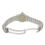 Cartier Santos Rondo SS White Dial Silver Quartz Watch — view 3