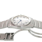 Cartier Santos Rondo SS White Dial Silver Quartz Watch — view 8