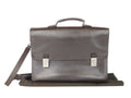 Gucci Business Bag Brown Leather 2-Way Silver