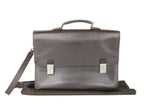 Gucci Business Bag Brown Leather 2-Way Silver
