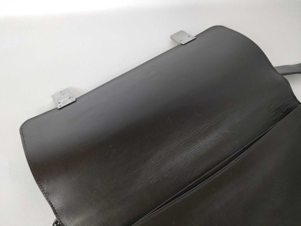 Gucci Business Bag Brown Leather 2-Way Silver — view 7
