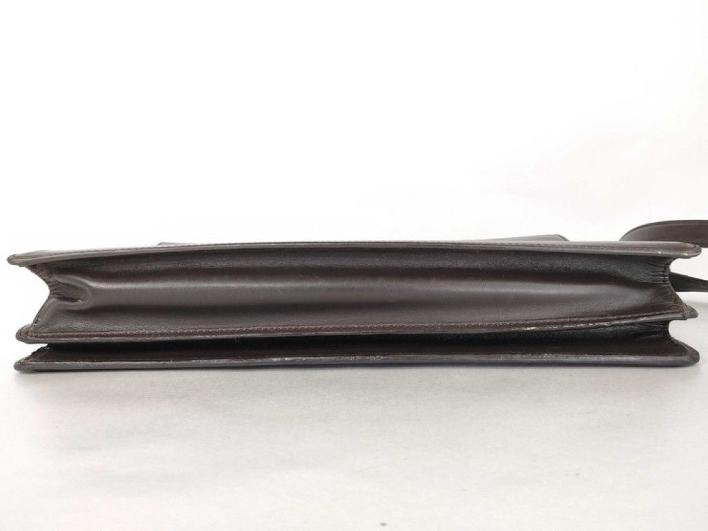 Gucci Business Bag Brown Leather 2-Way Silver — view 4
