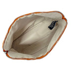 Hermes Pouch Orange Light Brown Leather — view 4
