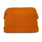 Hermes Pouch Orange Light Brown Leather — view 2